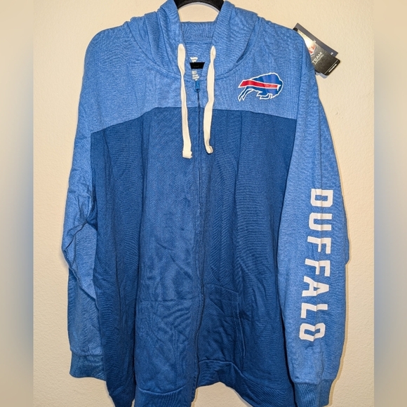 Sweaters - Buffalo Bills Blue Hoodie with Team Logo